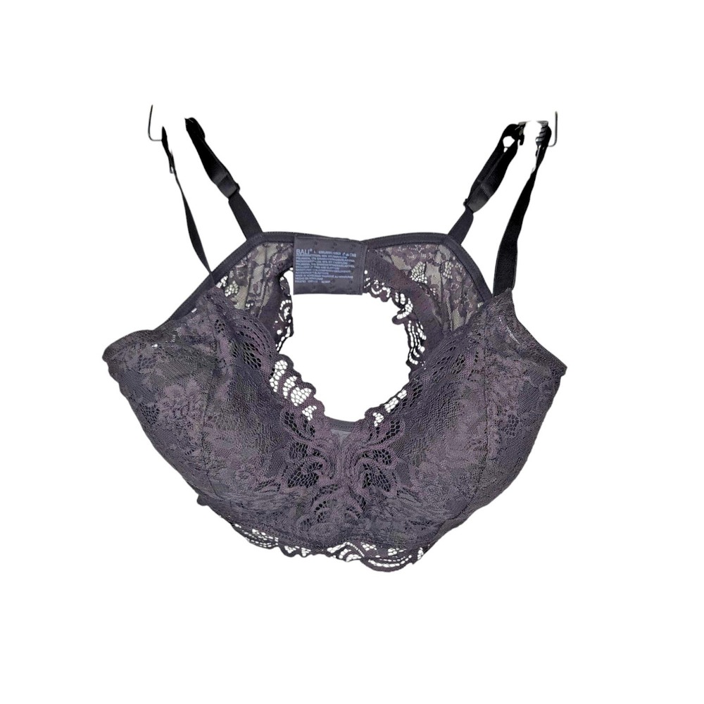 Bali Bra Womens Large Black Wireless Comfort 6591